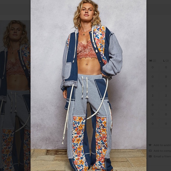 POL “ Chicago 11 “ POL Quilted Thermal Jacket with Waist String and Hood SR54 - Picture 6 of 13